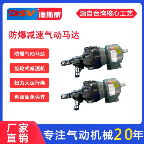 减速气动马达在钢铁煤矿行业的应用 德斯威荷兰globe气动减速马达