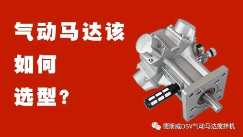 德斯威减速气动马达-气动马达选型指导