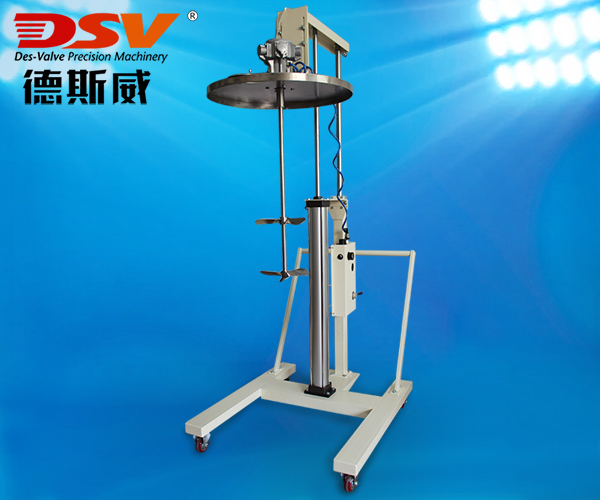 200L桶移动式气动升降搅拌机配不锈钢桶盖