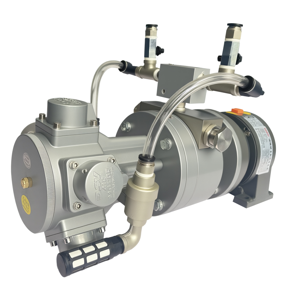 活塞式气动减速马达配刹车