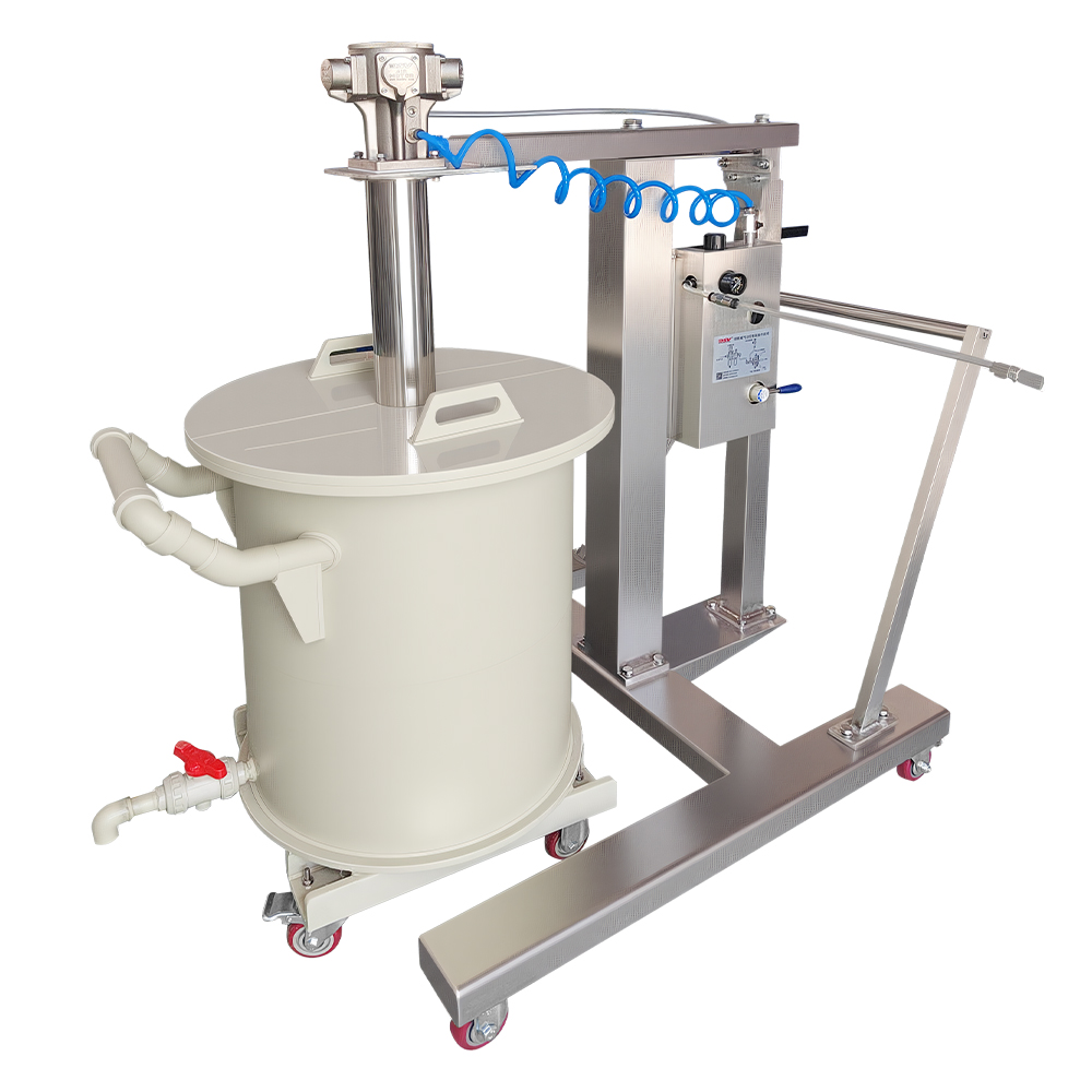 200L以上桶用气动升降移动式搅拌机