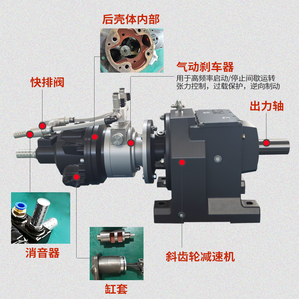大功率减速刹车气动
