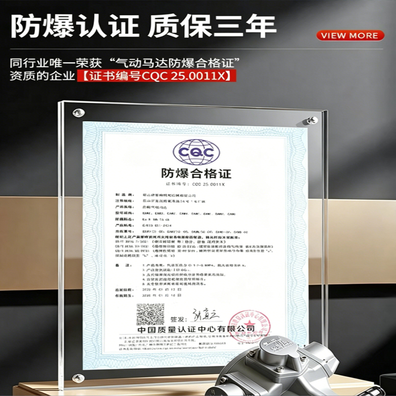 DSV德斯威活塞气动马达DAM6 配精密行星减速机 低转速 高扭矩