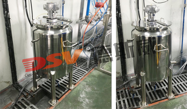 立式气动搅拌机配不锈钢桶 立式气动搅拌机配不锈钢桶